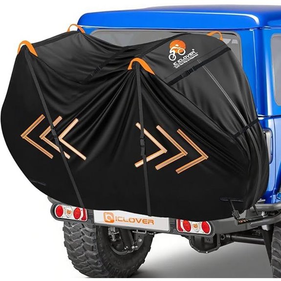 IC ICLOVER Bike Cover for 2 Bikes on Rack