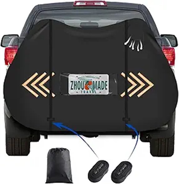 Waterproof Bike Cover for 2 Bikes on Car Hitch