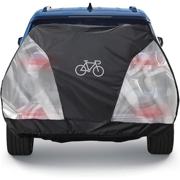 BougeRV Hitch Bike Cover 2.0 with Tail Light Visibility