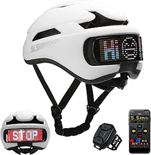 Adult Bike Helmet with LED Display & Turn Signals