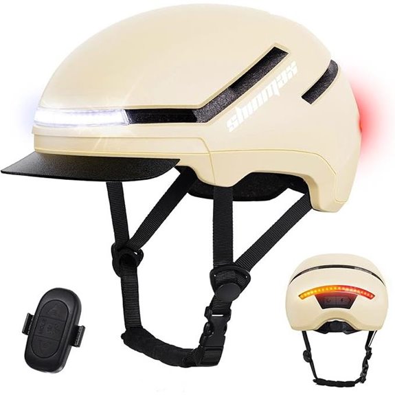 Shinmax Bike Helmet with Turn Signals and USB Light