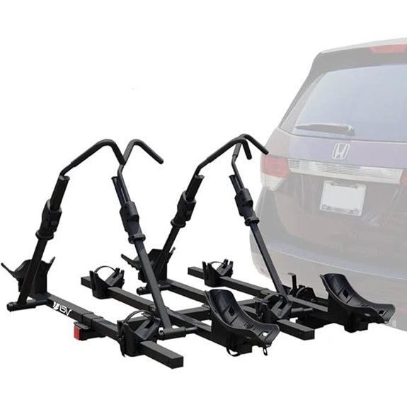 BV 2-4 Bike Hitch Mount Rack with Tilting Design
