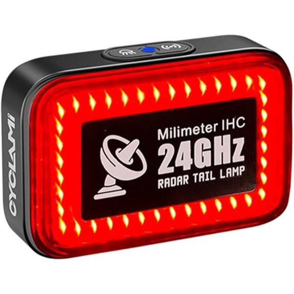 Bike Tail Light with Radar Detection & Multiple Modes