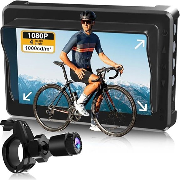 bike mirror with camera