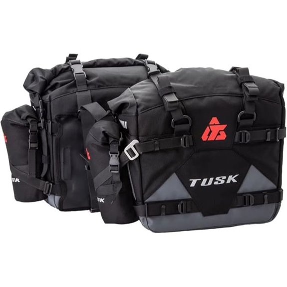 Tusk Pilot Pannier Bags with Bottle Holders