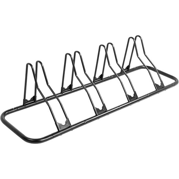 CyclingDeal Bicycle Floor Rack Stand for 4 Bikes