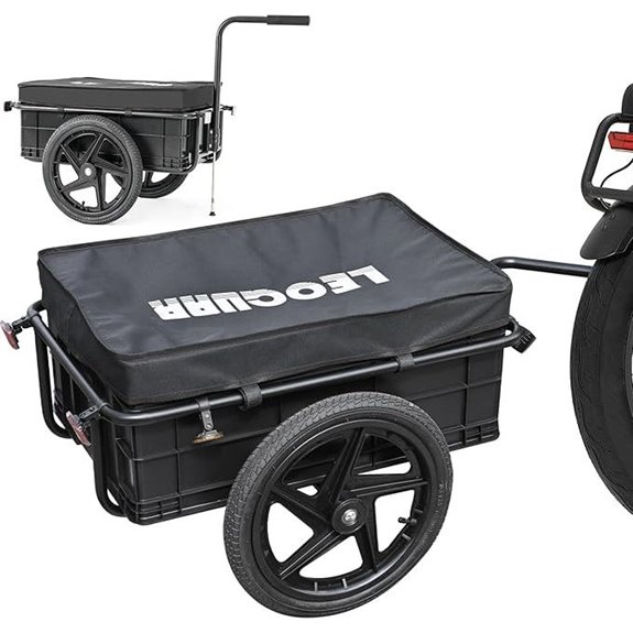LEOGUAR Bike Cargo Trailer with Quick-Release Wheels