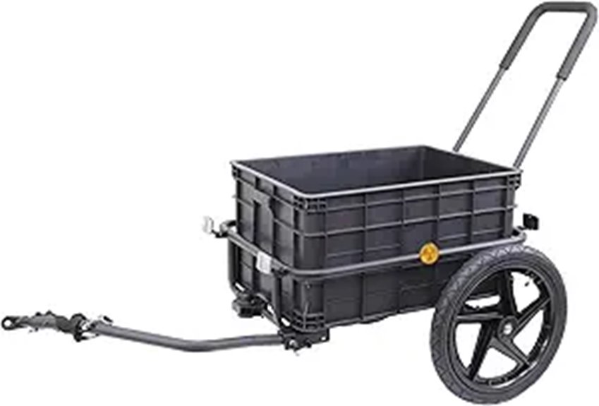 Xspec 2-in-1 Bike Cargo Trailer with Removable Box