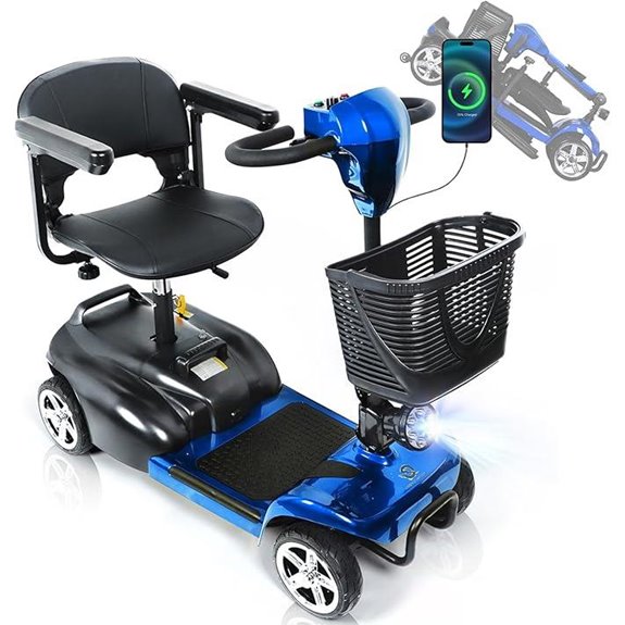 All Terrain Electric Scooter for Adults (Blue)