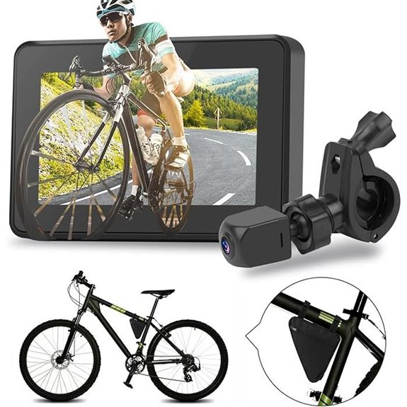 Blueear 1080P Bicycle Mirror with 4.3 Screen