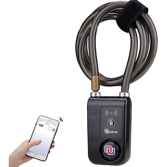Bluetooth Smart Bike Lock with Alarm and App Control
