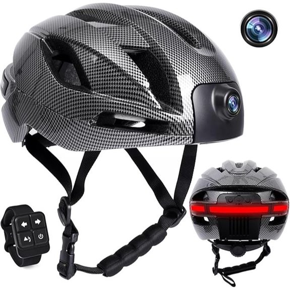 Adult Bike Helmet with Bluetooth Camera & GPS Recording