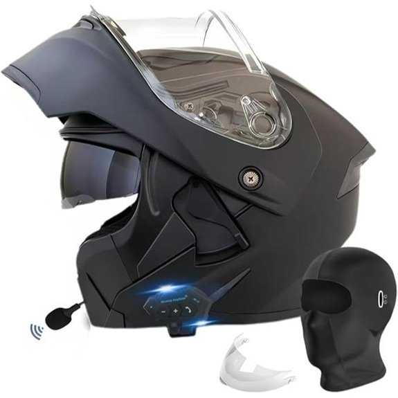 Motorcycle Bluetooth Modular DOT Helmet with Speakers