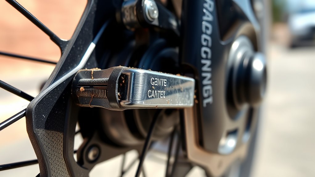 brake wear warning sign