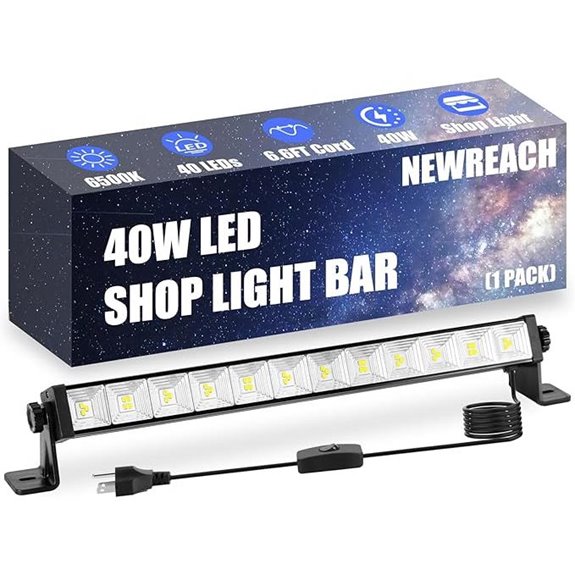 40W LED Shop Light with 4800LM and Switch