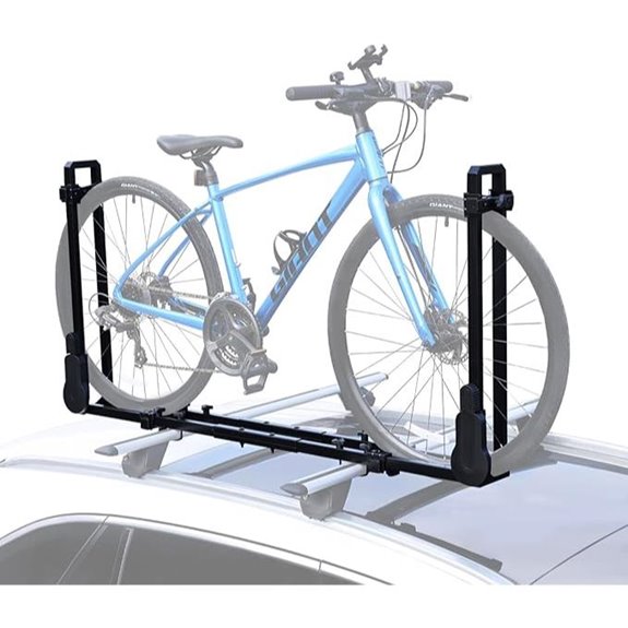 Roof Bike Rack for Cars with Removable Crossbars