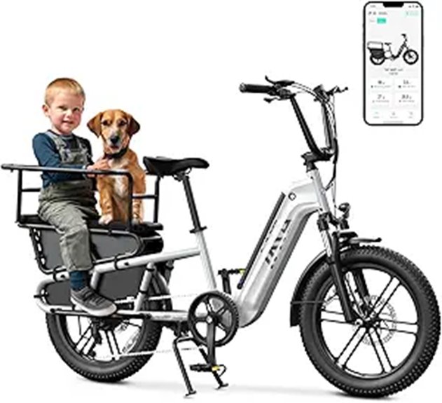 TST Electric Cargo Bike with Removable Battery
