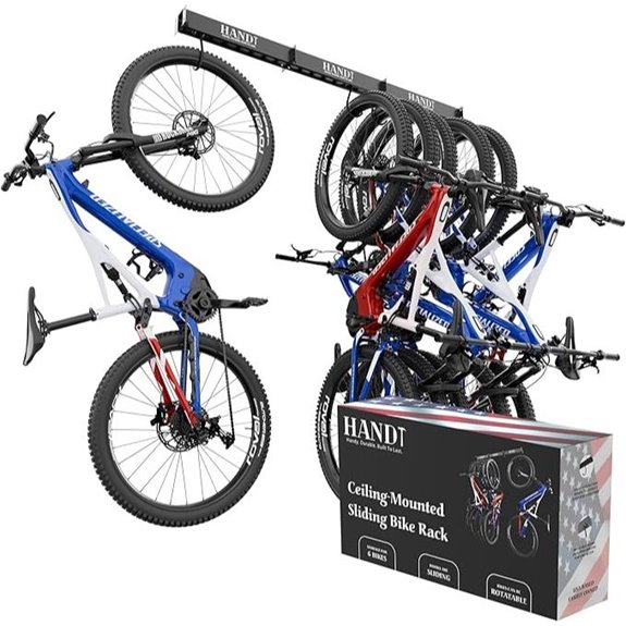 USA Ceiling Bike Hanger Holds 6 Bicycles
