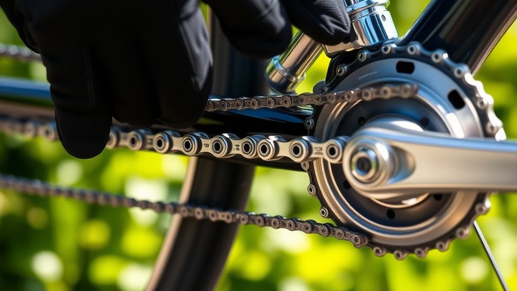 check chain tension and wear