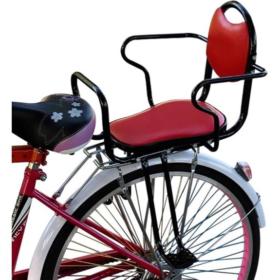 Child Bike Seat with Harness for Ages 2-8