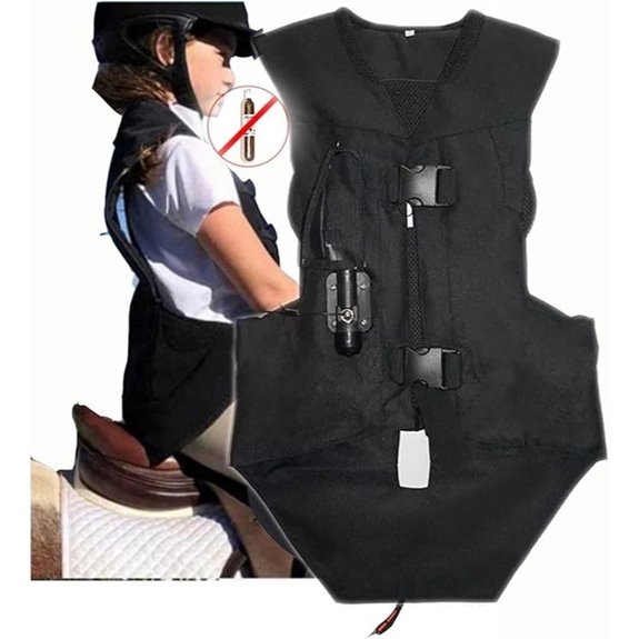 Child Equestrian Airbag Vest for Cycling (Medium)