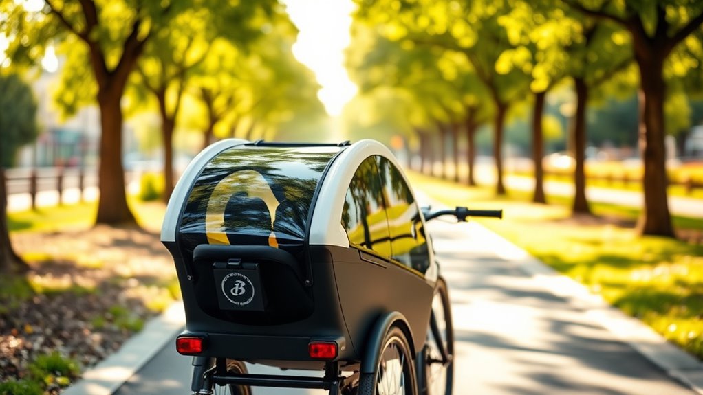 child trailer safety features