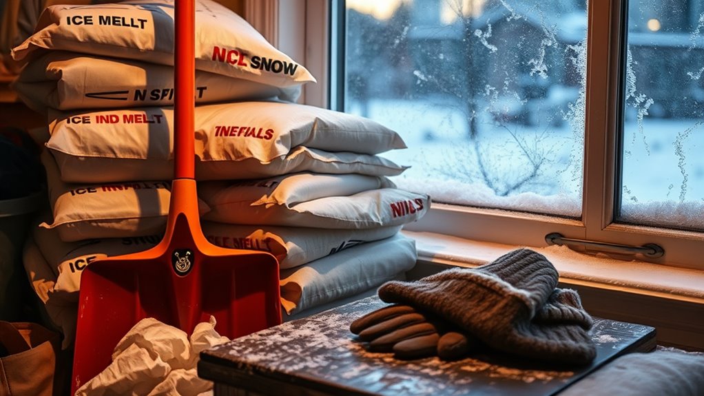 clear snow and ice early