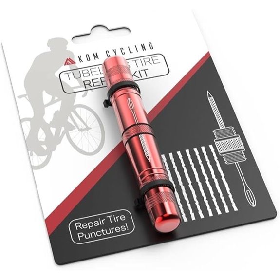 KOM Tubeless Bike Tire Repair Kit (8 Colors)