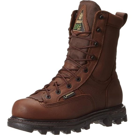 Rocky mens Comfortable Waterproof Insulated Boots With Great Traction