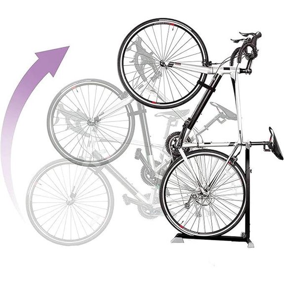 Bike Nook Vertical Bicycle Floor Stand for Small Spaces