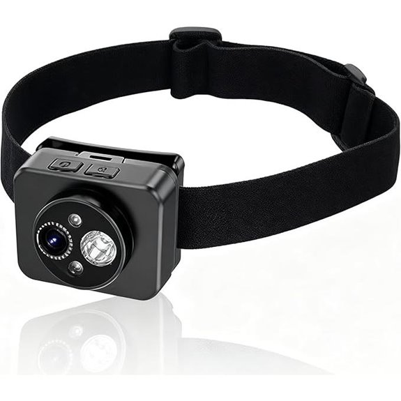 Mini Head Mounted Action Camera with Light