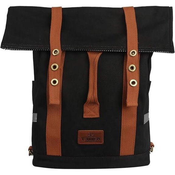 Tourbon Convertible Canvas Bike Backpack and Panniers