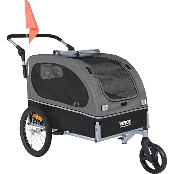VEVOR Dog Bike Trailer with 2-in-1 Carrier