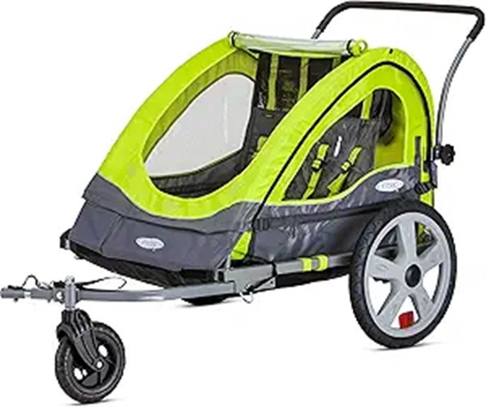 Instep Double Bike Trailer & Stroller 2-in-1 Folding