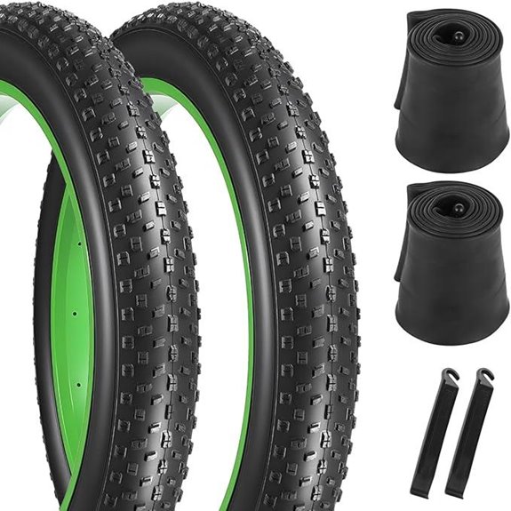 2 Pack 20/26x4.0 Fat Bike Tires & Tubes