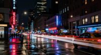 downtown nighttime ride patterns