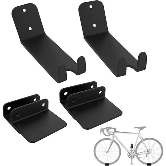 WALMANN 2 Pack Bike Pedal Wall Mount Rack