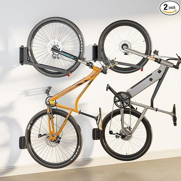 monTEK Swivel Bike Wall Mount (2 Pack)