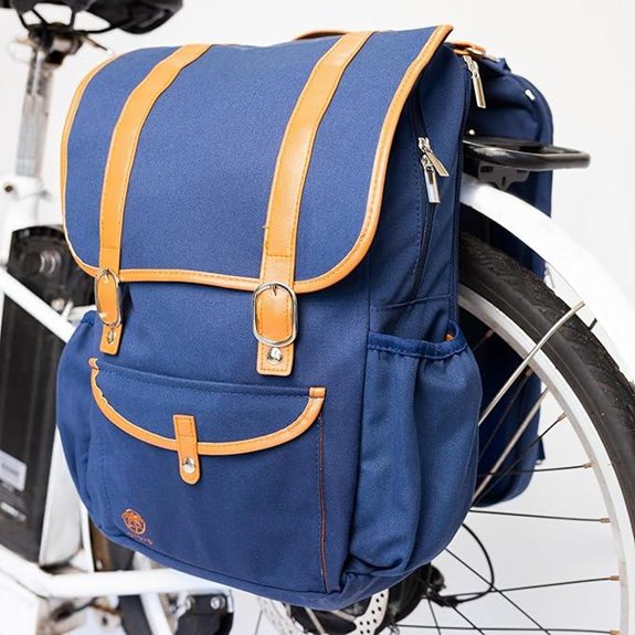 Double Bike Pannier Backpack for Commuters