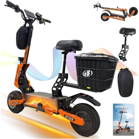 DOF 60V 27Ah Electric Scooter with Dual Motor