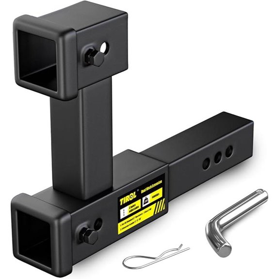 Tirol Dual Hitch Extender for 2 Receivers