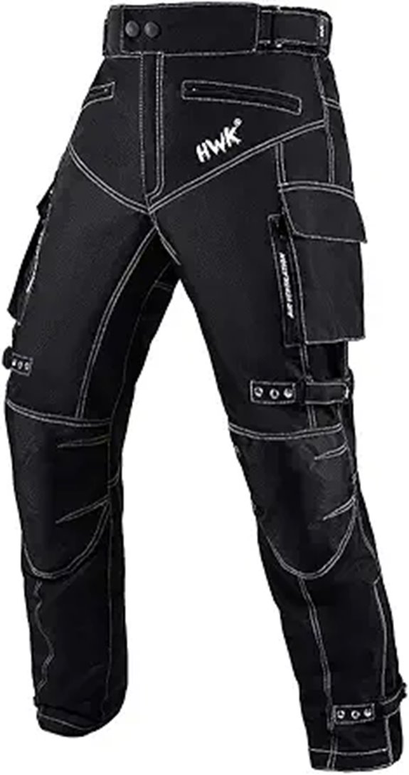HWK Dual Sport Motorcycle Pants with Impact Armor