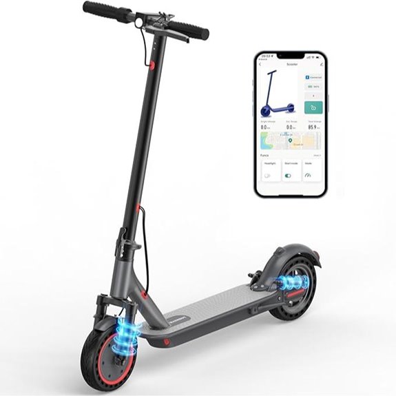 MAXSHOT Electric Scooter with Dual Suspension and App Control