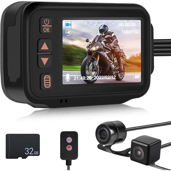 CAMECHO Dual Dash Cam for Vehicles and Motorsports