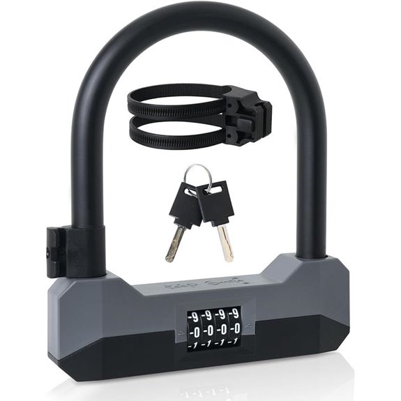 Heavy Duty Combo Bike Lock with Mount