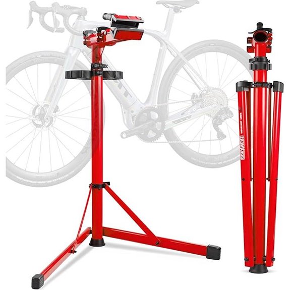 Heavy Duty Bike Repair Stand with Tool Tray