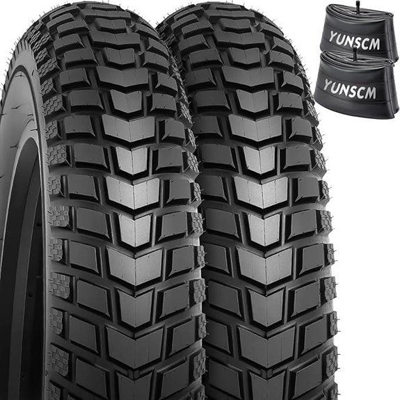 Heavy Duty E-Bike Tires & Tubes (2-Pack 20-26)