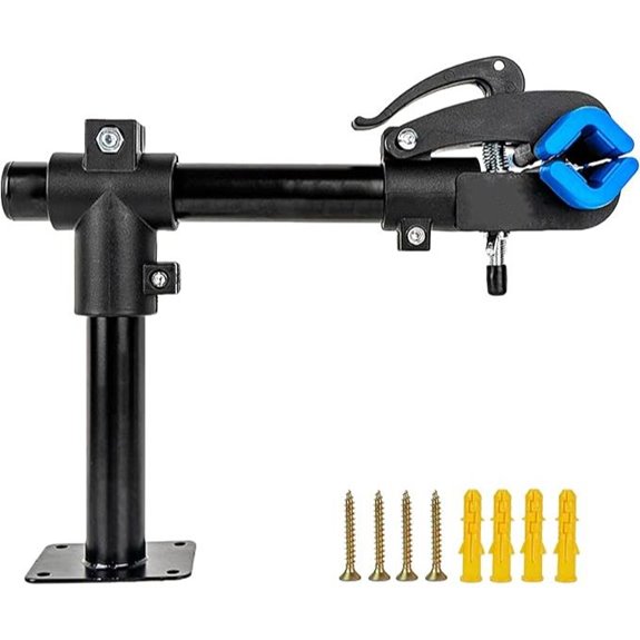 Heavy-Duty Bike Repair Stand with Rotating Clamp