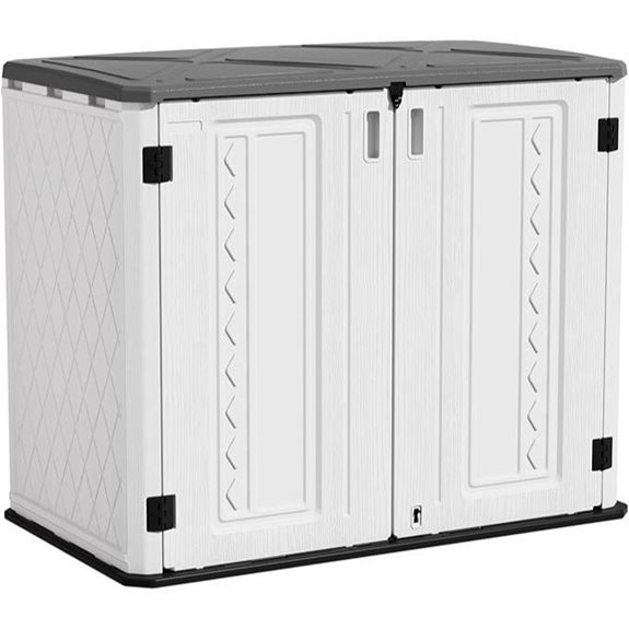 Heavy-Duty Waterproof Resin Storage Shed with Lock