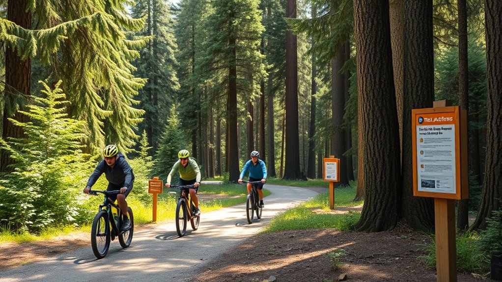 e bike rules and trail signage